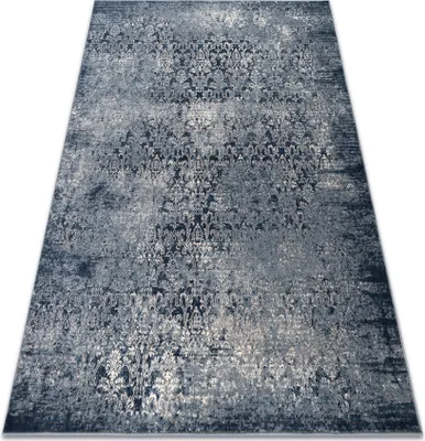 Produktbild von Teppich Wolle NAIN Ornament vintage 7010/51644 dunkelblau / beige Blau 80x150 cm