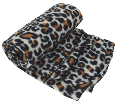 Produktbild von Kuscheldecke Tagesdecke Fleecedecken Wildkatzendesign 130x170cm Fleece