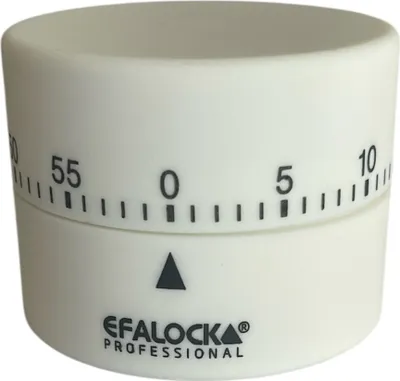 Produktbild von Efalock Round Timer mechanischer Kurzzeitwecker Weiß