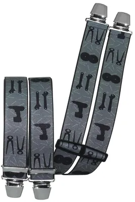 Produktbild von Hosenträger mit 4  starken Clips Handwerker Motive
