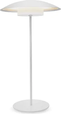 Produktbild von LED Tischleuchte Outdoor Akku Metall Touch Funktion D: 22 cm H: 40 cm IP44 Weiß 3000 K 700 lm kabellos tragbar Tischlampe Außenleuchte