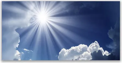 Produktbild von Tulup Leinwand-Bilder 140x70 Wandbild Canvas Kunstdruck Sonne Landschaft