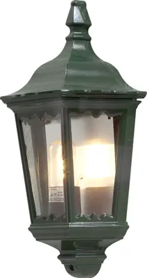 Produktbild von Konstsmide Firenze Wandleuchte grün lackiertes Aluminium, klares Glas 7229-600