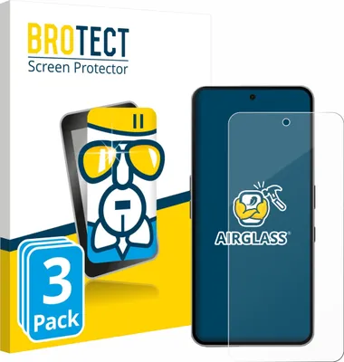 Produktbild von 3x BROTECT Schutzglas für Nothing Phone (3a) Pro Schutzfolie Panzer Folie Glas Display Schutz klar
