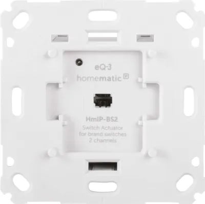 Obrázok produktu pre Homematic IP Smart Home spínací aktor pre značkový spínač - 2-gang, inteligentné spínanie dvoch svetiel, úspora energie, 156757A0