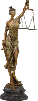 Produktbild von Skulptur Justitia Göttin der Gerechtigkeit Figur im Antik-Stil - 53cm