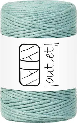 Produktbild von Wasserblau Baumwoll-Makramee-Kordel 1,5mm 100m OUTLET