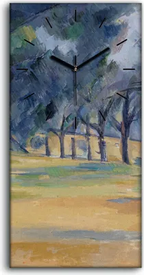 Produktbild von Leinwand Wanduhr Wandkunst Uhr Geräuschlos 30x60 Die Allée bei den Marines - schwarze Hände