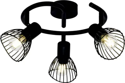 Produktbild von BRILLIANT Spotspirale, 3-flammig Elhi schwarz IP20 E14 40 Watt dimmbar g. f. Tropfenlampe
