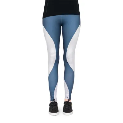 Produktbild von cosey - bedruckte bunte Leggins (Einheitsgröße) - Design Squats Grau