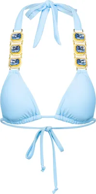 Produktbild von Moda Minx Bikini-Top Boujee mit tollen Schmuck-Elementen Blue L