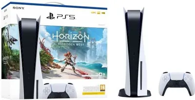 Produktbild von Sony Interactive Entertainment PlayStation®5 Console – Horizon Forbidden West™ Bundle, PlayStation 5, T (Jugendliche), Download