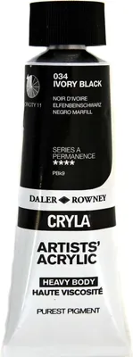 Produktbild von Daler Rowney Cryla Artists’ Acrylfarbe Ivory Black 75 ml 1 stk
