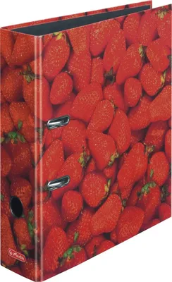 Produktbild von Motivordner A4 80mm 'Erdbeere' Packung mit 10 Stück