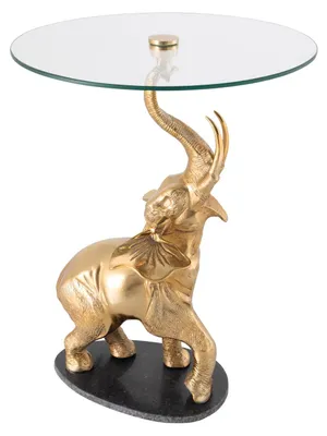 Produktbild von Beistelltisch 80cm Marmor Gold Design Tisch Modern Wohnzimmer JETZT KAUFEN
