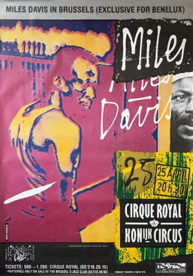 Imagen del producto de Miles Davis - Concierto en Bélgica, 1983 - Póster - 86x120 cm