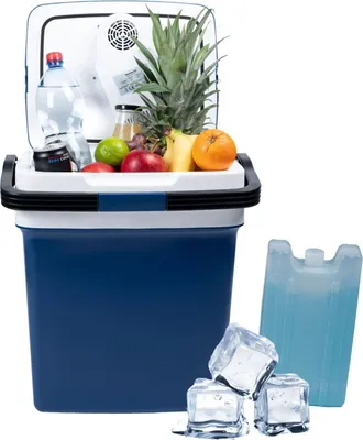 Produktbild von Tragbarer Autokühler, 29L, 220-240V DC12V, Heizfunktion, er Einsatz, blau