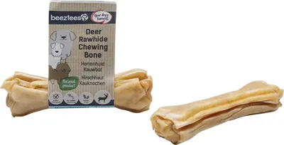 Produktbild von Beeztees Hundesnack Hirschhaut Kauknochen, Maße: 10 cm