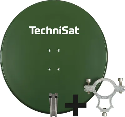 Produktbild von TechniSat SATMAN 850 PLUS | 85cm Sat-Antenne mit 40mm LNB-Halteschelle | rot