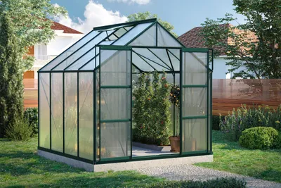 Obrázek produktu pro Skleník Vitavia Uranus 6700 polykarbonát 6 mm 257 x 258 cm zelený