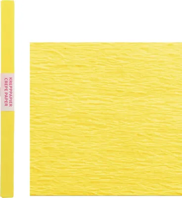 Produktbild von Spirit Krepppapier Standard 200 x 50 cm, Farbe:gelb