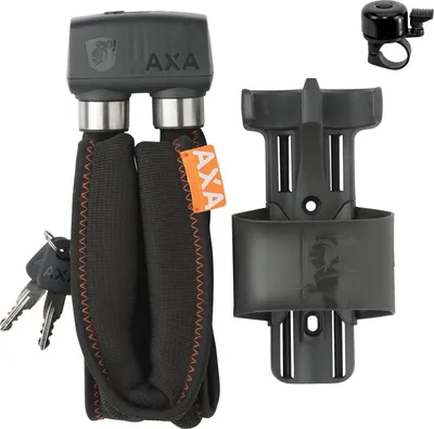 Image de Antivol pliable Axa Foldable Lock 600 Longueur 95 cm Level 7 incl. sonnette vélo