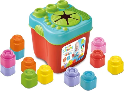 Immagine prodotto di Contenitore sensoriale Clemmy – Giocattolo educativo per bambini da 6 a 36 mesi – Blocchi per bambini