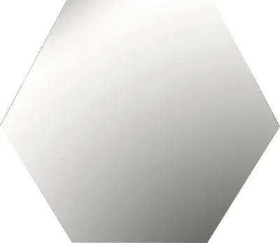 Produktbild von Spiegelfliesen Kunststoff Hexagon 25 cm 4er Set