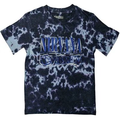 Productafbeelding van Nirvana Nevermind, golvend logo (wash collectie), paars, T-shirt met "M"