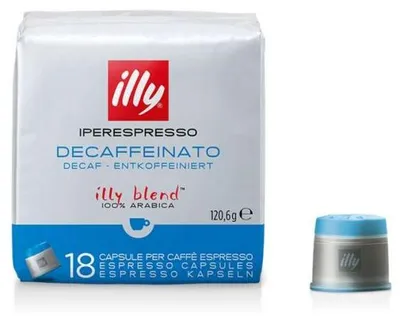 Zdjęcie produktu dla ILLY 6 opakowań po 18 kapsułek IperEspresso Decaffeinated