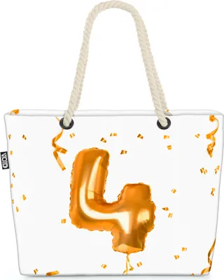 Produktbild von VOID Party Ballons Feiern 4 Strandtasche Shopper 58x38x16cm 23L XXL Einkaufstasche Tasche Reisetasche Beach Bag