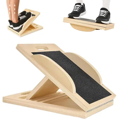Produktbild von Holz-Neigungsplanke und Dehnbrett, 2-in-1-Balancebrett