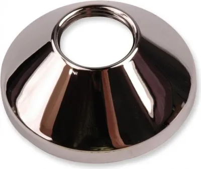 Produktbild von Konische Rosette aus verchromtem Stahl 3/4", Höhe 25 mm