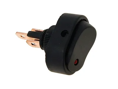 Zdjęcie produktu dla Przełącznik elektryczny DC z czerwoną diodą, max 30A