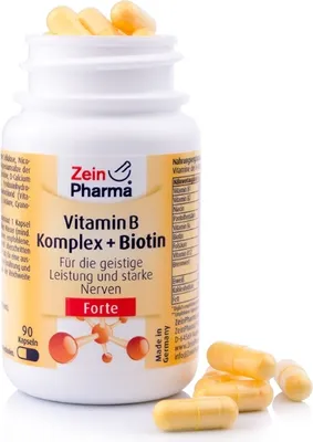 Produktbild von Vitamin B Komplex+Biotin Forte Kapseln 90 St