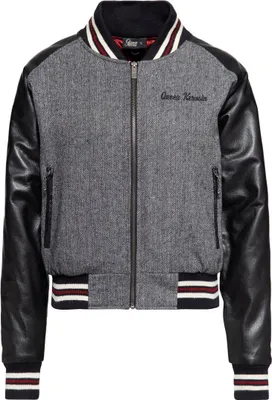 Produktbild von Queen Kerosin Baseball College Damen Jacke, schwarz/grau, 4XL