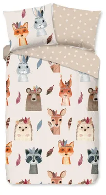 Produktbild von Good Morning Kinderbettwäsche "Tiere" - Multi - (140x200/220 cm) - Baumwolle