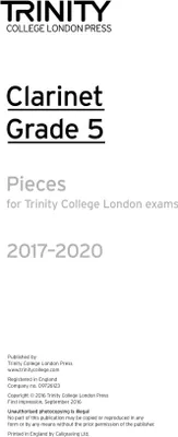 Produktbild von Trinity College London: Clarinet Exam Pieces Grade Grade 5 2