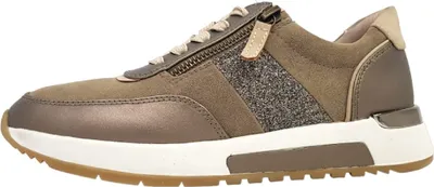 Produktbild von Jana Sneaker Schnürer Modeschuh Damen olivgrün gold 39
