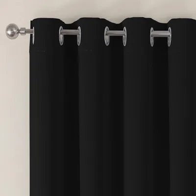Produktbild von Verdunkelungsvorhänge mit Ösen, blickdichter Thermovorhang, Kälteschutzvorhänge fürs Schlafzimmer, 2er-Set, H 175 x B 140 cm, Vorhänge fürs Wohnzimmer