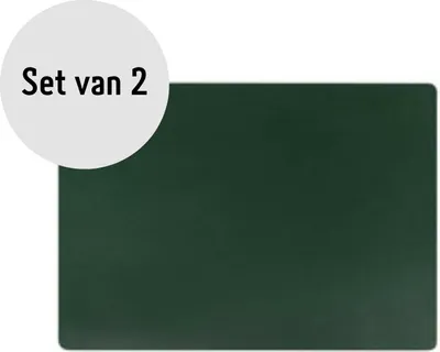 Produktbild von Krumble Tischset Kunstleder - Tischset - Tischsets - Untersetzer - Untersetzer - Grün - 2er Set