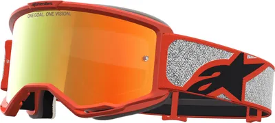 Zdjęcie produktu dla Okulary motocyklowe Alpinestars Vision 5 Rora Mirror, czarne/pomarańczowe/srebrne, uniwersalny rozmiar