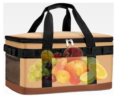 Produktbild von Kühltasche für Mittagessen und unterwegs | Mit Kühlelement für Picknick, Camping, Outdoor, Arbeit, Angeln und Reisen