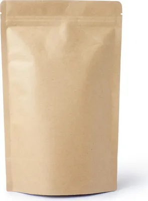 Produktbild von Standbodenbeutel Kraftpapier Druckverschluss 180x290+90 mm, Doypack 500 Stk.