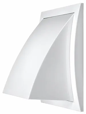Produktbild von Lüftungshaube 125 mm Weiß Kunststoff mit Rückstauklappe