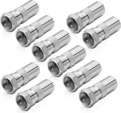 Produktbild von Adapter F-Stecker / IEC-Koax-Stecker (10 Stück)