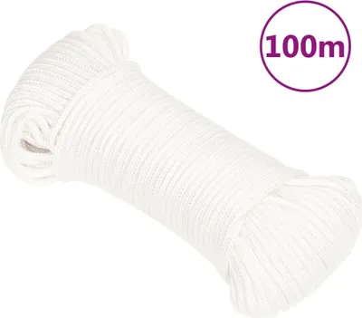 Productafbeelding van Boottouw 4 mm 100 m polypropyleen volwit