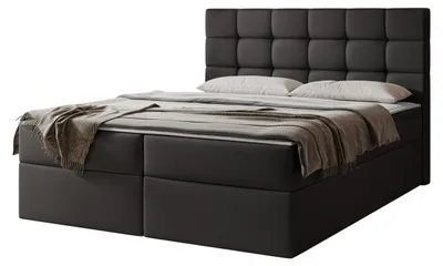 Produktbild von MIRJAN24 Boxspringbett Luanda, Doppelbett mit zwei Bettkästen und Matratze, Ehebett (Farbe: Soft 011, Größe: 180x200 cm)