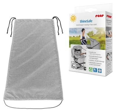Productafbeelding van Reer ShineSafe zonnescherm | UV-bescherming (UPF 80+) | universeel geschikt voor kinderwagens