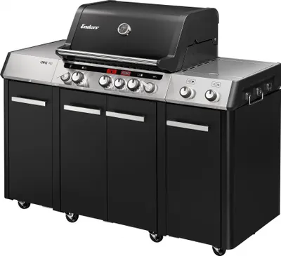 Produktbild von Gasgrill Enders 3 UNIQ PRO 3 IK KITCHEN CRUSTER Brenner schwarz Alu-silber inkl. Deckelthermometer, Fettauffangschale, G